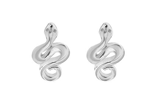 Sterling Silver Snake Stud Earrings