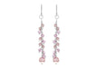 Sterling Silver Pearl & Crystal Drop Earrings 