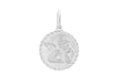 Sterling Silver 12mm Angel Round Medal Pendant