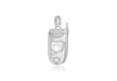 Sterling Silver Heart Mobile Phone Charm Pendant