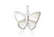 Sterling Silver White Mother of Pearl BCutterfly Pendant