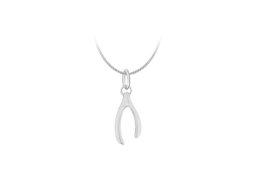 Sterling Silver Wishbone Pendant 