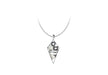 Sterling Silver Marcasite and Mother of Pearl Pendant