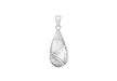 Sterling Silver Mother of Pearl Inlay Teardrop Pendant