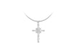 Sterling Silver Zirconia  Ornate Cross Pendant