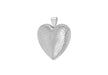 Sterling Silver 24mm Etched  Heart Locket