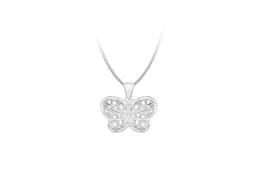 Sterling Silver Brill butterfly Pendant 