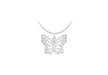 Sterling Silver Cutout Butterfly Pendant