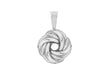 Sterling Silver 12mm Double Knot Pendant