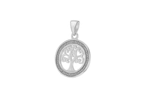 Sterling Silver Stardust Tree of Life Pendant