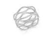 SILVER 4 STRAND OPEN WAVE Ring