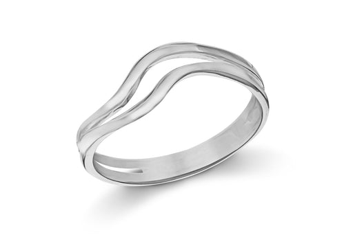 SILVER DOUBLE WAVE Ring
