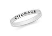 Sterling Silver 'ourage' Message Band Ring