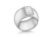 SILVER RS1813-80 Zirconia  BAND Ring