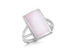 SILVER PINK MOP RE TOP Ring