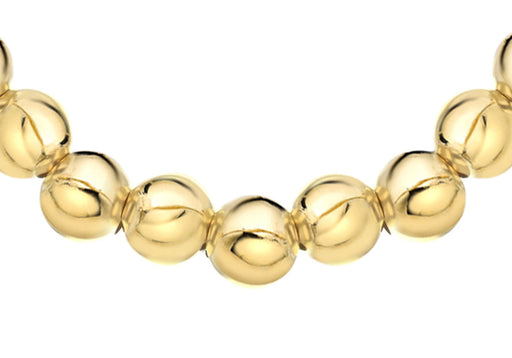 Sterling Silver Gold Plated Ball Bracelet Graduated XL9