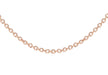 Sterling Silver Rose Gold Plated 1.3mm Trace Chain 46m/18"9
