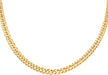 cYellow Gold Plated Sterling Silver Fancy Double Curb Chain