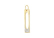 Sterling Silver Gold Plated Crystal Set Pendant 