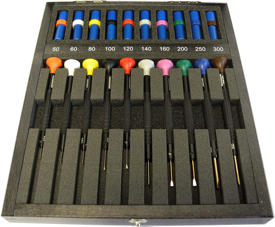 Bergeon 8899.A10 Antimagnetic 10 Piece with Wooden Case - Dynagem 