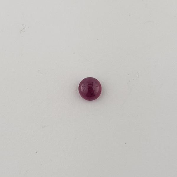 4.1mm Round Cabochon Ruby - Dynagem 