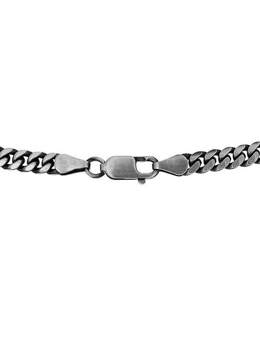 Sterling Silver 150 Oxidised Curb Chain