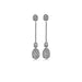 Sterling Silver 0.01ct Drop Earrings Hand-Set with Diamond Accents