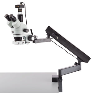 Jewellers/Watchmakers Professional Benchtop Microscope with Articulating Arm & Camera