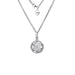 Sterling Silver 0.01ct Sphere Pendant Hand-Set with a Diamond Accent