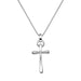cHarper Kendall Sterling Silver CCross Pendant Necklace