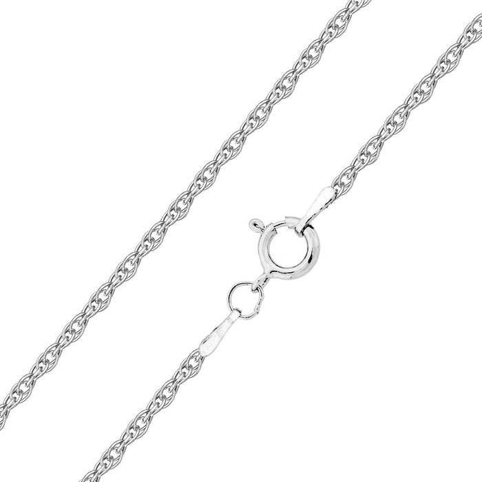 18ct White Gold 20 Adjustable Prince of Wales Chain