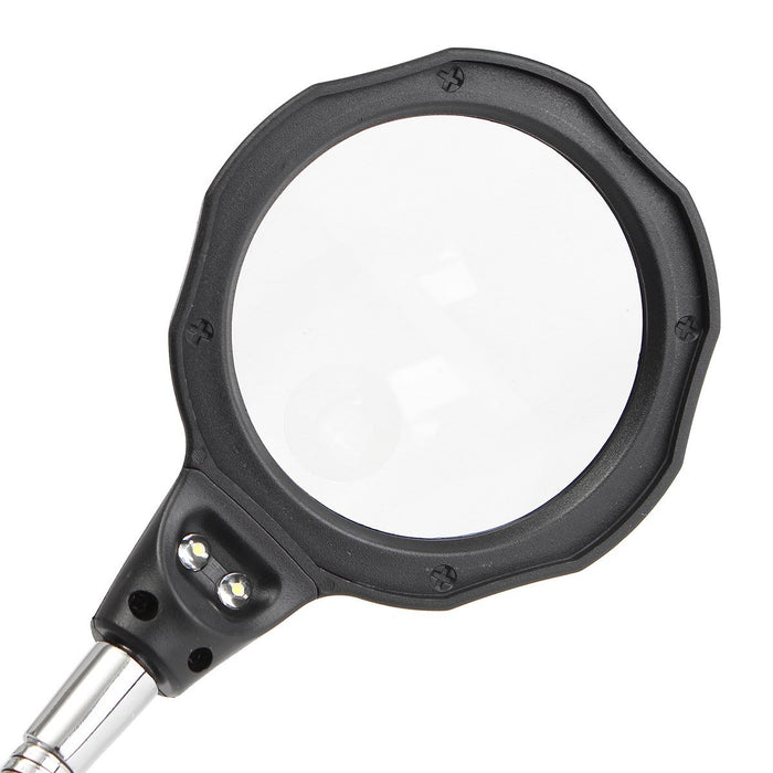 Soldering Stand With LED Light Magnifier - Dynagem 