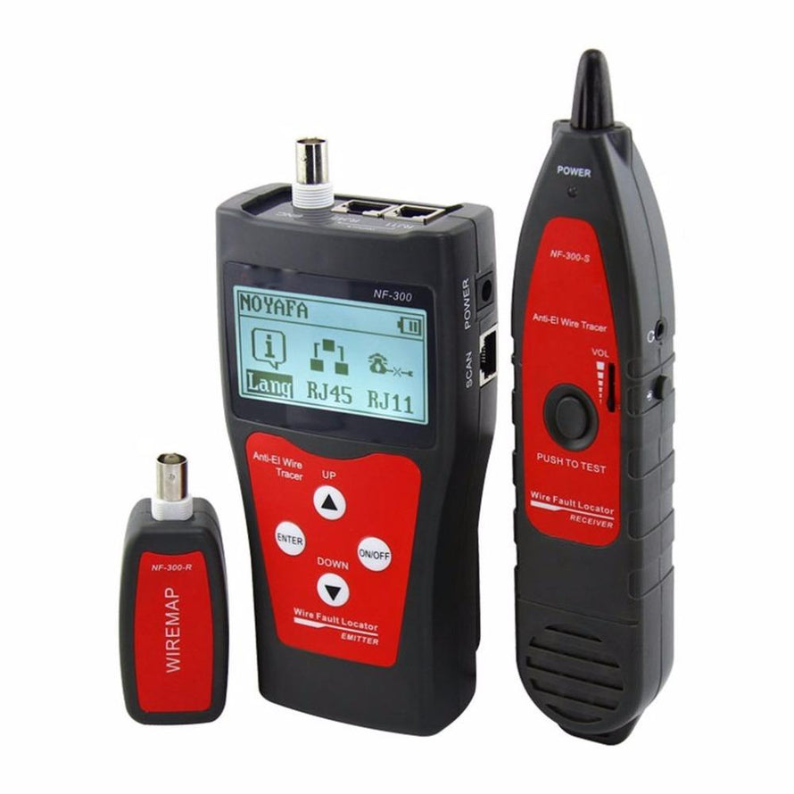 Professional LAN Tester RJ45 Cable Length Tester Network Monitoring Wire Tracker Anti-Interference Tone Tracer - Dynagem 