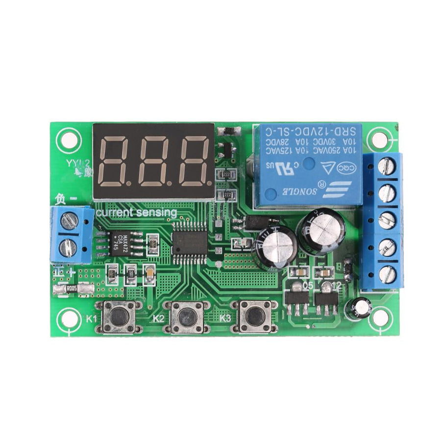 12V 0-10A DC Current Detection Module Current Sensing Detecting Delay Relay Control - Dynagem 