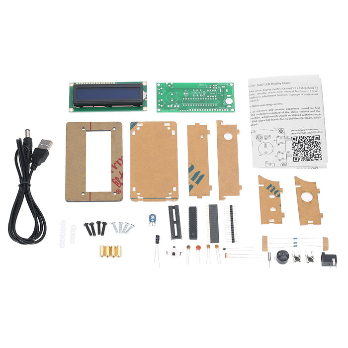 LCD DIY Digital Clock Kit mit Acrylgehäuse