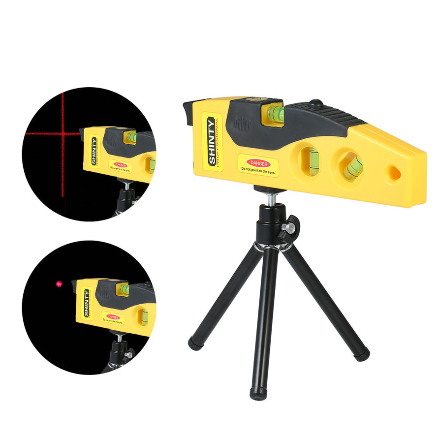 Professional Laser Level Line Marker with Adjustable Tripod Laser Dot Cross Line Horizontal Vertical 45-degree Measurement