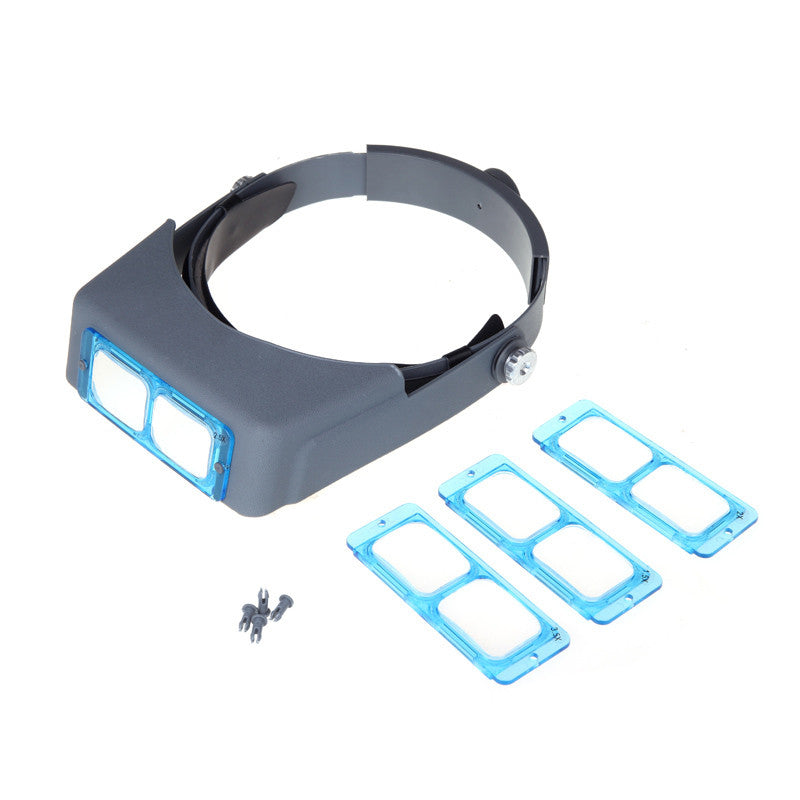 Double Lens Head-mounted Headband Reading Magnifier Loupe Head Wearing 4 Magnifications
