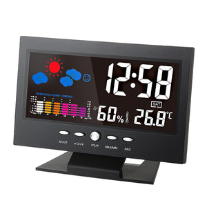 Multifunctional Indoor Colorful LCD Digital Weather Temperature Humidity Meter