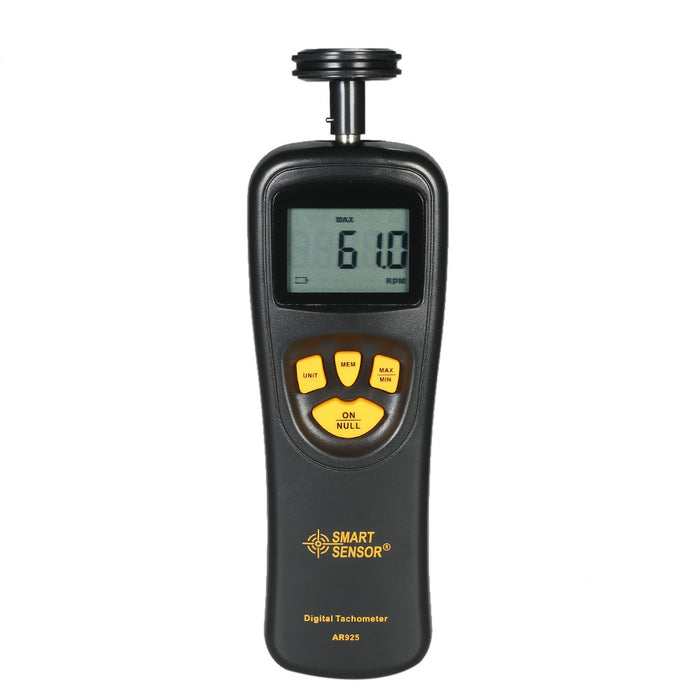 SMART SENSOR Handheld Contact LCD Digital Tachometer Tachometer Breiter Messbereich von 0,5 bis 19999 U/min