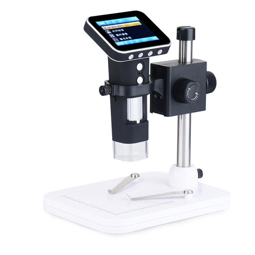 Digital Portable Handheld 500X Microscope 8 LEDs USB Magnifier 3.5 inch Display Video Camera with Holder - Dynagem 
