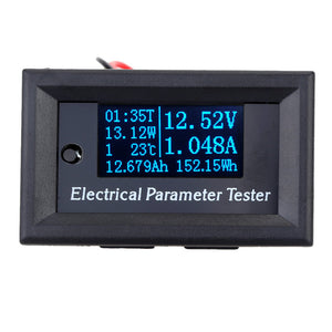 OLED Multi-functional 7-in-1 Electrical Parameter Meter Voltage Current Time Power Energy Capacity Temperature Tester