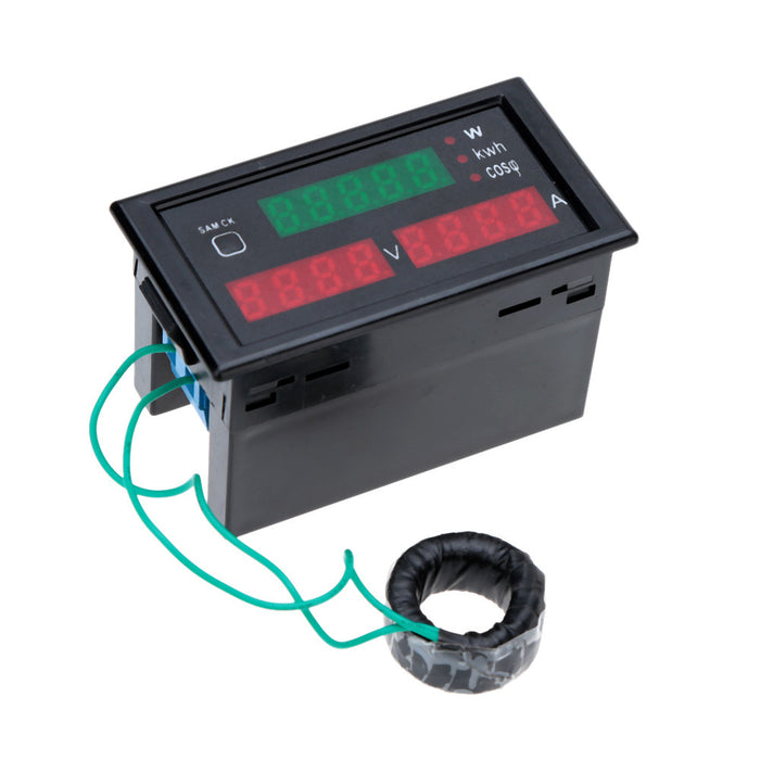 AC80-300V 100A Digitaler LED-Stromspannungsprüfer Meter Electric Energy Power Factor Detection mit CT