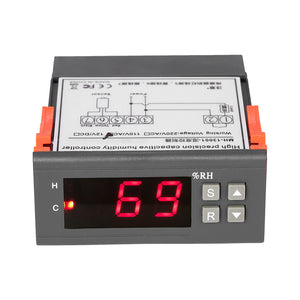 10A 110V Mini Digital Air Humidity Control Controller Measuring Range 1% ~ 99% with Sensor