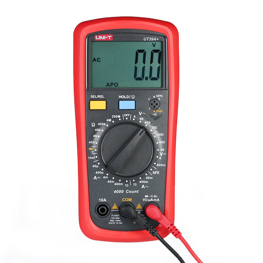 UNI-T UT39A+ LCD Digital Multimeter DC/AC Voltage Current Meter Capacitance Resistance Diode Tester Voltmeter Ammeter