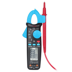 Professional True RMS LCD Digital Clamp Meter Multimeter AC/DC Voltage Current Capacitance Continuity Test Temperature Frequency Measurement Tester - Dynagem 