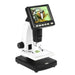Professional Portable Stand Alone Desktop 3.5" LCD Digital Microscope 10-300X up to 1200x Magnification 5M Resolution and Measurement Storage Card - Dynagem 