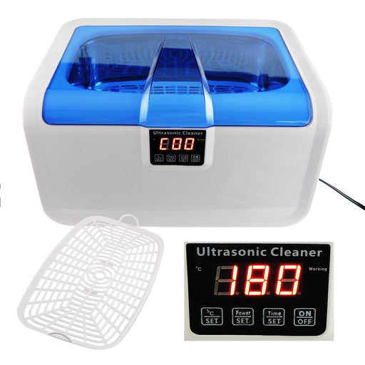 Digital Ultrasonic Cleaner Stainless Steel 2.5L Heater Jewelry Watches Glasses Dental Equipments Cleaning Tool with Timer - Dynagem 