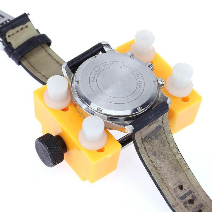 Adjustable Watch Back Case Opener+ Watch Holder Repair Tool - Dynagem 