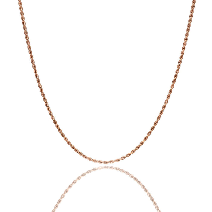 9ct Rose Gold 030 Rope Chain