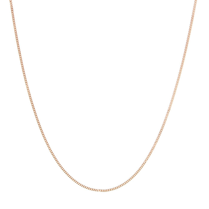 Sterling Silver Rose Gold Plated 60 Trace Chain